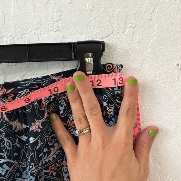 Outerknown Blue Pink Orange Tiered Maxi Skirt Side Zip Size Small / 26 Waist - Picture 9 of 10